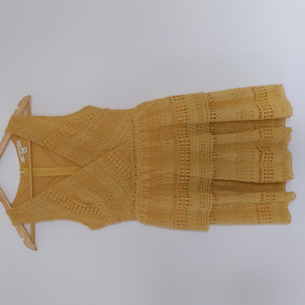 Miami S Yellow Summer Dress, Sleeveless, Knee Length
